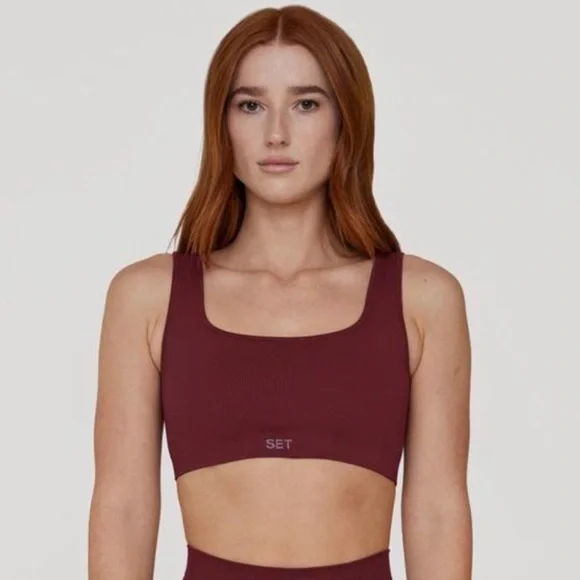 Set Active Sculptflex Box Cut Bra - Hug (maroon/burgundy) - Picture 1 of 3